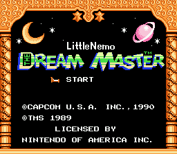 Little Nemo: The Dream Master title screenshot